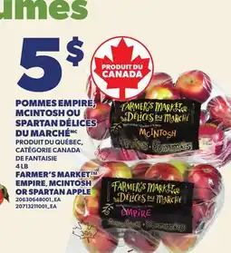 Provigo POMMES EMPIRE, MCINTOSH OU SPARTAN DÉLICES DU MARCHÉ, 4 LB offer