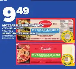 Provigo SAPUTO MOZZARELLISSIMA, 690/700 G offer