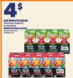 Provigo MINUTE MAID JUICE, 8 offer