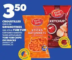 Provigo YUM YUM CHIPS, 200 G OR SNACKS offer