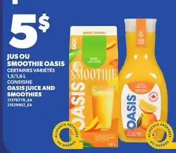 Provigo OASIS JUICE AND SMOOTHIES, 1,5/1 offer
