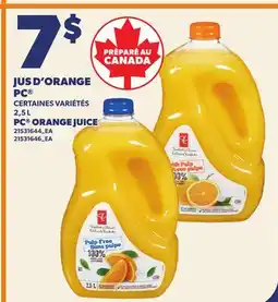 Provigo PC ORANGE JUICE offer