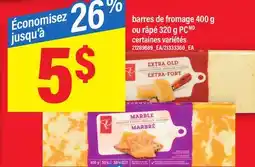 Maxi BARRES DE FROMAGE, 400 G OU RÂPÉ, 320 G PC offer