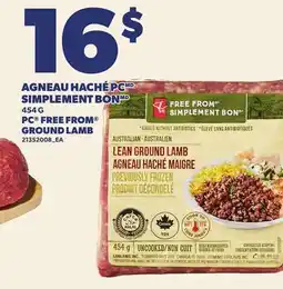 Provigo PC FREE FROM GROUND LAMB offer