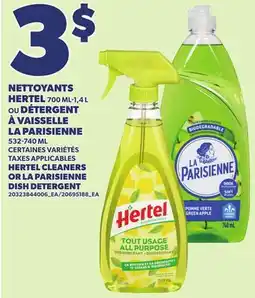 Provigo HERTEL CLEANERS, 700 ML-1,4 L OR LA PARISIENNE DISH DETERGENT offer