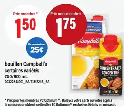 Maxi BOUILLON CAMPBELL'S, 250/900 ML offer