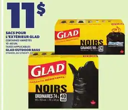 Provigo GLAD OUTDOOR BAGS, 10-40 UN offer