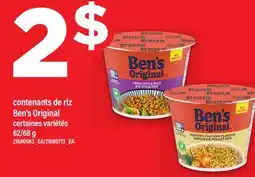 Maxi CONTENANTS DE RIZ BEN'S ORIGINAL, 62/68 g offer