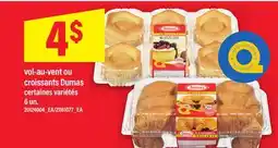 Maxi VOL-AU-VENT OU CROISSANTS DUMAS, 6 un offer