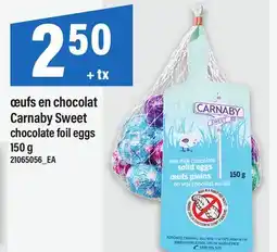 Maxi ŒUFS EN CHOCOLAT CARNABY SWEET | CHOCOLATE FOIL EGGS offer