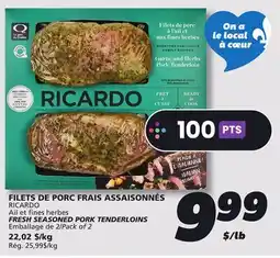IGA RICARDO FRESH SEASONED PORK TENDERLOINS offer