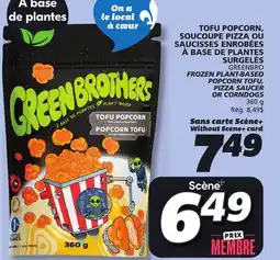 IGA GREENBRO FROZEN PLANT-BASED POPCORN TOFU, PIZZA SAUCER OR CORNDOGS offer