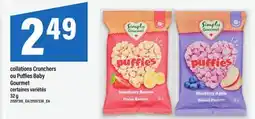 Maxi COLLATIONS CRUNCHERS OU PUFFIES BABY GOURMET offer