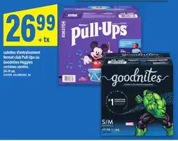 Maxi CULOTTES D'ENTRAÎNEMENT FORMAT CLUB PULL-UPS OU GOODNITES HUGGIES, 24-74 UN offer