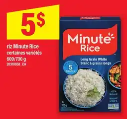 Maxi RIZ MINUTE RICE, 600/700 G offer