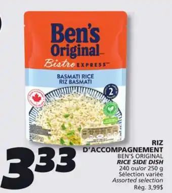 IGA BEN'S ORIGINAL RICE SIDE DISH offer