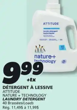 IGA ATTITUDE NATURE + TECHNOLOGY LAUNDRY DETERGENT offer