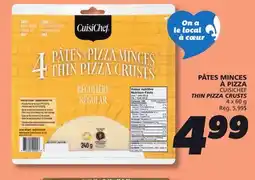 IGA CUISICHEF THIN PIZZA CRUSTS offer