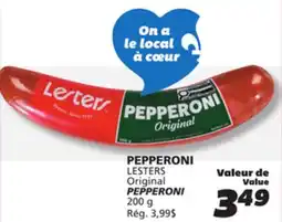 IGA LESTERS PEPPERONI offer
