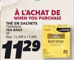 IGA TWININGS TEA BAGS offer
