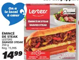 IGA LESTERS SHAVED STEAK offer