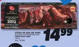 IGA PLAISIRS GASTRONOMIQUES PORK BACK RIBS offer