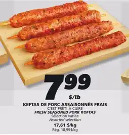 IGA C'EST PRÊT! À CUIRE FRESH SEASONED PORK KOFTAS offer