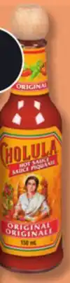 IGA CHOLULA SALSA OR SPICY CREMOSA SAUCE offer