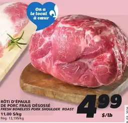 IGA FRESH BONELESS PORK SHOULDER ROAST offer