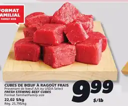 IGA FRESH STEWING BEEF CUBES offer