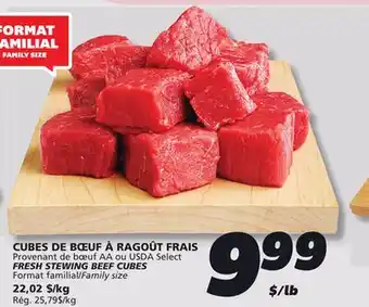 IGA FRESH STEWING BEEF CUBES offer