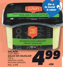 IGA C'EST PRÊT! SALAD OR COLESLAW offer