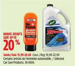 Canadian Tire Nu Finish Selected Car Care Products offer