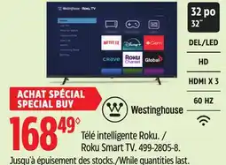 Canadian Tire Roku Smart TV offer
