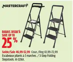 Canadian Tire 3-Step Folding Stepstools offer