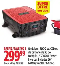 Canadian Tire 3000W Power Inverter offer
