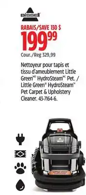 Canadian Tire Bissell Little Green HydroSteam Pet Carpet & Upholstery Cleaner offer