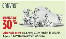 Canadian Tire 16-Pc Dinnerware Set offer