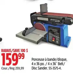 Canadian Tire Mastercraft Disc Sander offer