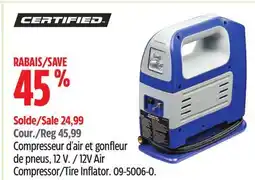 Canadian Tire 12V Air Compressor/Tire Inflator offer