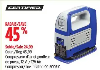 Canadian Tire 12V Air Compressor/Tire Inflator offer