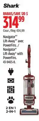Canadian Tire Shark Navigator Lift-Away with PowerFins offer