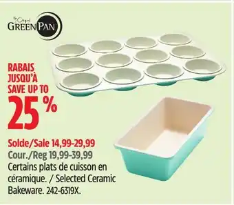 Canadian Tire Selected Ceramic Bakeware offer