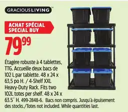 Canadian Tire 4-Shelf XXL Heavy-Duty Rack offer