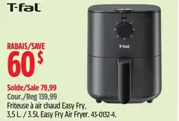 Canadian Tire T-fal 3.5L Easy Fry Air Fryer offer
