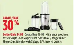 Canadian Tire Magic Bullet Single-Shot Blender with 3 Cups offer