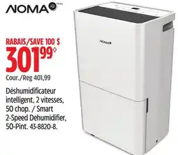 Canadian Tire Noma Smart 2-Speed Dehumidifier offer