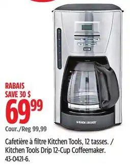 Canadian Tire Black & Decker Kitchen Tools Drip 12-Cup Coffeemaker offer