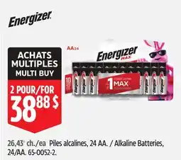 Canadian Tire Alkaline Batteries 24/AA offer