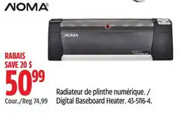 Canadian Tire NOMA Digital Baseboard Heater offer